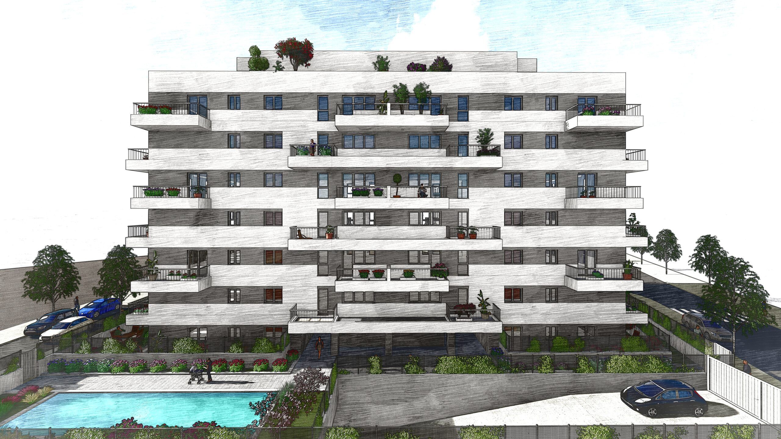 44 VIVIENDAS ALQUILER ASEQUIBLE EN LA MEDINA, MADRID. AVINTIA INMOBILIARIA