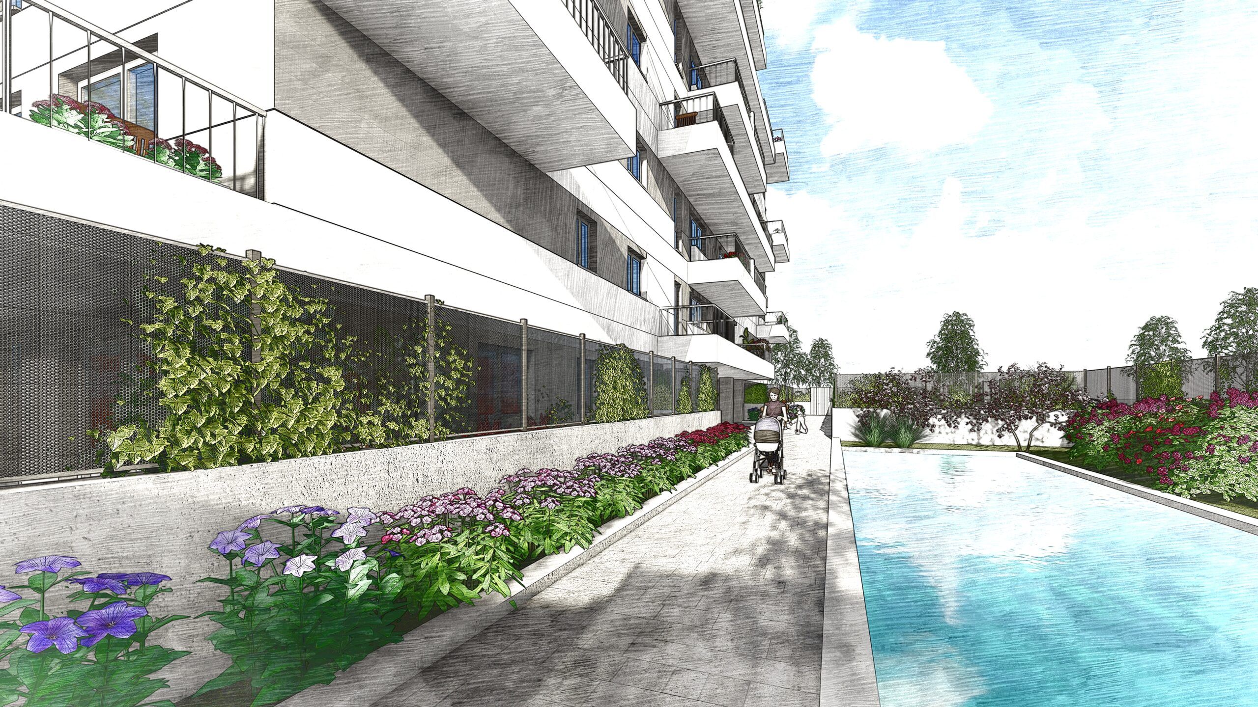 44 VIVIENDAS ALQUILER ASEQUIBLE EN LA MEDINA, MADRID. AVINTIA INMOBILIARIA