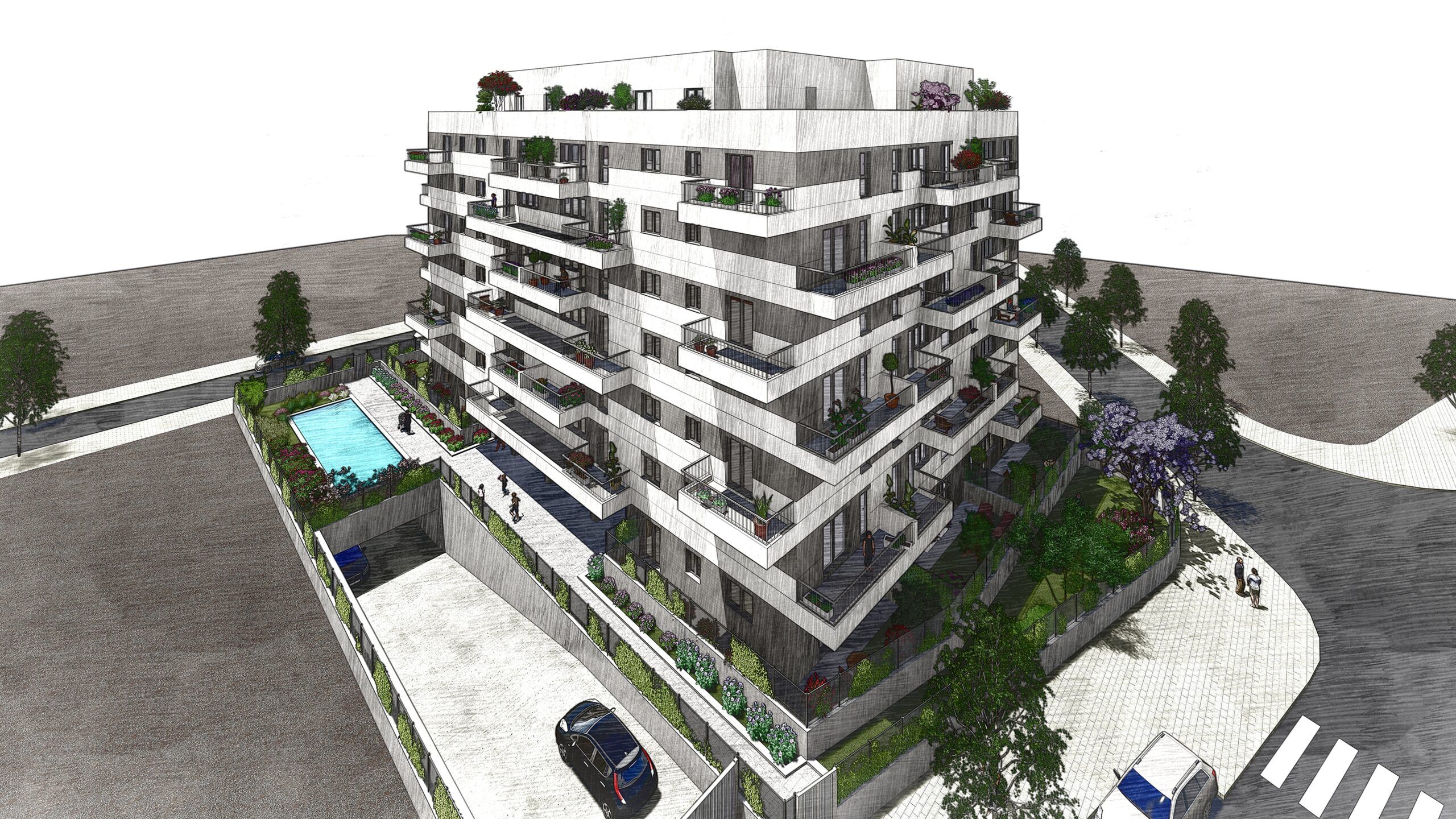 44 VIVIENDAS ALQUILER ASEQUIBLE EN LA MEDINA, MADRID. AVINTIA INMOBILIARIA